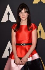 ZOOEY DESCHANEL at 7th Annual Governors Awards in Hollywood 11/14/2015