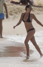 0ANIELLE LLOYD in Bikini on the Beach in Barbados 12/12/2015