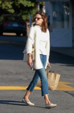 ALESSANDRA AMBROSIO in Jeans Out Shopping in Brentwood 12/02/2015
