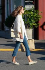 ALESSANDRA AMBROSIO in Jeans Out Shopping in Brentwood 12/02/2015