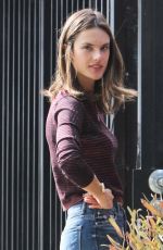 ALESSANDRA AMBROSIO Out and About in Brentwood 12/09/2015