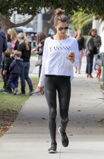 ALESSANDRA AMBROSIO Out in Los Angeles 12/11/2015