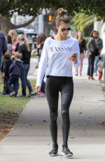 ALESSANDRA AMBROSIO Out in Los Angeles 12/11/2015