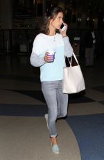 ALESSANDRA AMNROSIO at LAX Airport in Los Angeles 12/17/2015