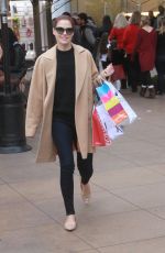 ALI LARTER Out Shopping at The Grove in West Hollywood 12/21/2015