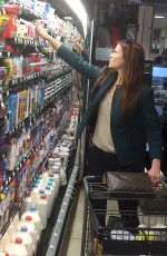 ALI LARTER Shopping for Grocery in West Hollywood 12/10/2015