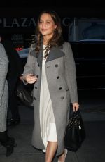 ALICIA VIKANDER Arrives at Today Show in New York 12/15/2015