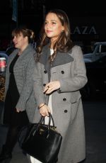 ALICIA VIKANDER Arrives at Today Show in New York 12/15/2015