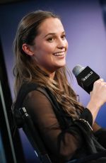 ALICIA VIKANDER at AOL Build Speaker Series in New York 12/15/2015