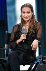 ALICIA VIKANDER at AOL Build Speaker Series in New York 12/15/2015
