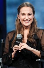 ALICIA VIKANDER at AOL Build Speaker Series in New York 12/15/2015