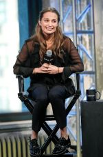 ALICIA VIKANDER at AOL Build Speaker Series in New York 12/15/2015