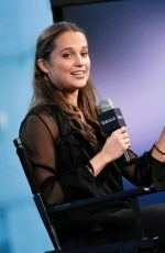 ALICIA VIKANDER at AOL Build Speaker Series in New York 12/15/2015