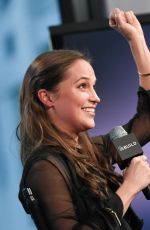 ALICIA VIKANDER at AOL Build Speaker Series in New York 12/15/2015