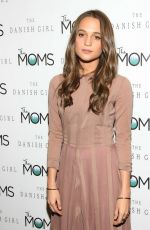 ALICIA VIKANDER at Mamarazzi Screening of The Danish Girl in New York 12/16/2015