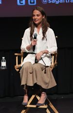 ALICIA VIKANDER at sag-aftra Screening of The Danish Girl in New York 12/15/2015