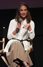 ALICIA VIKANDER at sag-aftra Screening of The Danish Girl in New York 12/15/2015