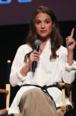 ALICIA VIKANDER at sag-aftra Screening of The Danish Girl in New York 12/15/2015