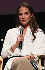 ALICIA VIKANDER at sag-aftra Screening of The Danish Girl in New York 12/15/2015