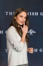 ALICIA VIKANDER at The Danish Girl Photocall in Berlin 12/10/2015