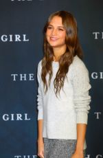 ALICIA VIKANDER at The Danish Girl Photocall in Berlin 12/10/2015