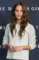 ALICIA VIKANDER at The Danish Girl Premiere in Berlin 12/10/2015