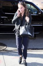 ALICIA VIKANDER Leaves The Huffington Post Studios in New York 12/15/2015