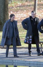 ALICIA VIKANDER on the Set of Untitled Bourne 5 Movie in Washington 12/04/2015