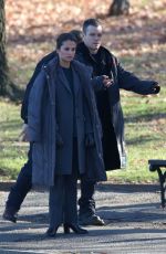 ALICIA VIKANDER on the Set of Untitled Bourne 5 Movie in Washington 12/04/2015