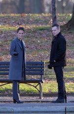 ALICIA VIKANDER on the Set of Untitled Bourne 5 Movie in Washington 12/04/2015