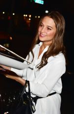 ALICIA VIKANDER Ooutside NYIT Auditorium in New York 12/15/2015