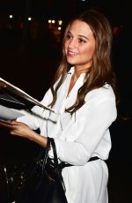 ALICIA VIKANDER Ooutside NYIT Auditorium in New York 12/15/2015