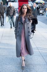 ALICIA VIKANDER Out and About in New York 12/16/2015