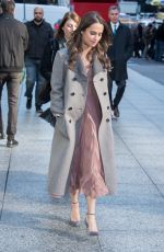 ALICIA VIKANDER Out and About in New York 12/16/2015