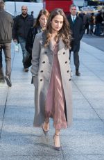 ALICIA VIKANDER Out and About in New York 12/16/2015
