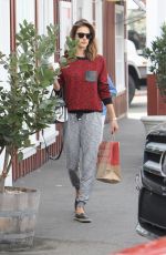 ALLESANDRA AMBROSIO at Brentwood Country Mart in Santa Monica 12/10/2015