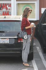 ALLESANDRA AMBROSIO at Brentwood Country Mart in Santa Monica 12/10/2015