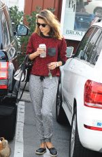 ALLESANDRA AMBROSIO at Brentwood Country Mart in Santa Monica 12/10/2015