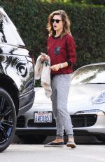 ALLESANDRA AMBROSIO at Brentwood Country Mart in Santa Monica 12/10/2015