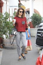 ALLESANDRA AMBROSIO at Brentwood Country Mart in Santa Monica 12/10/2015