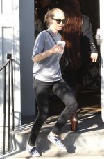 AMANDA SEYFRIED Leaves Gracias Madre in West Hollywood 12/27/2015