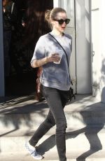 AMANDA SEYFRIED Leaves Gracias Madre in West Hollywood 12/27/2015