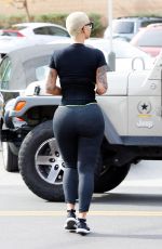 AMBER ROSE Out and About in Studio City 12/27/2015