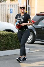 AMBER ROSE Out and About in Studio City 12/27/2015