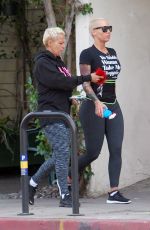 AMBER ROSE Out and About in Studio City 12/27/2015