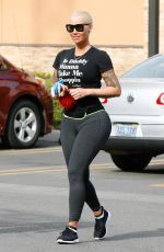 AMBER ROSE Out and About in Studio City 12/27/2015