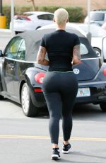AMBER ROSE Out and About in Studio City 12/27/2015