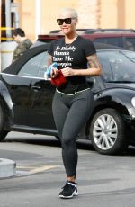 AMBER ROSE Out and About in Studio City 12/27/2015