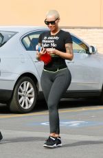 AMBER ROSE Out and About in Studio City 12/27/2015