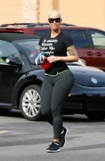 AMBER ROSE Out and About in Studio City 12/27/2015